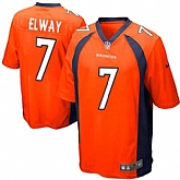Nike Men & Women & Youth Broncos #7 John Elway Orange Team Color Game Jersey,baseball caps,new era cap wholesale,wholesale hats